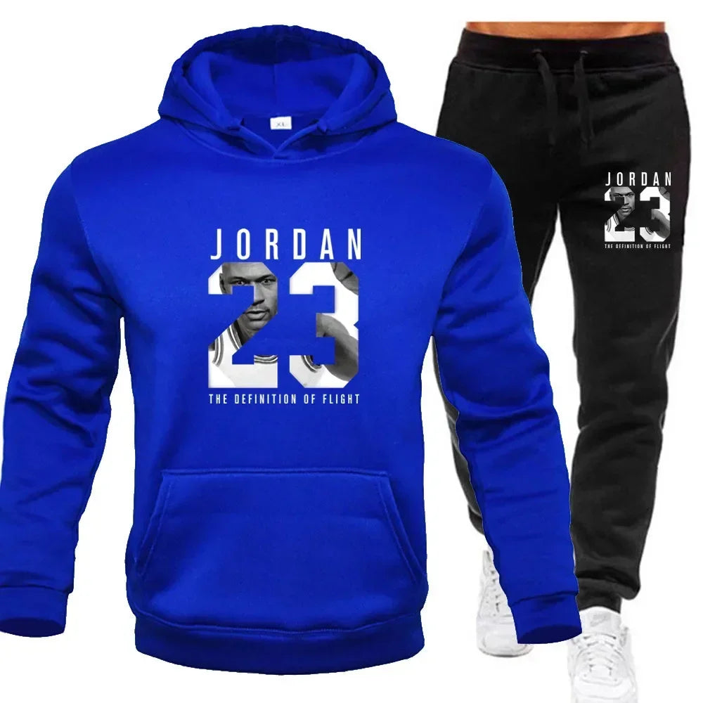 Le sweat-shirt à capuche est un ensemble pour hommes pour le printemps 2025 et un ensemble pour femmes pour les vêtements de sport pour femmes avec un sweat à capuche et un pantalon de survêtement