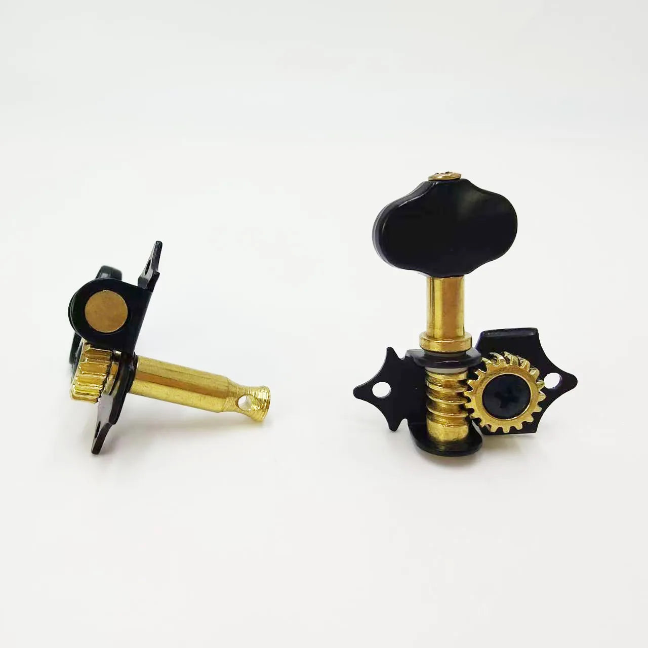 Chevilles de réglage pour ukulélé 2R2L, trou à queue courte, chevilles de réglage ouvertes pour ukulélé, enrouleur Quasi, petits accessoires pour ukulélé à 4 cordes