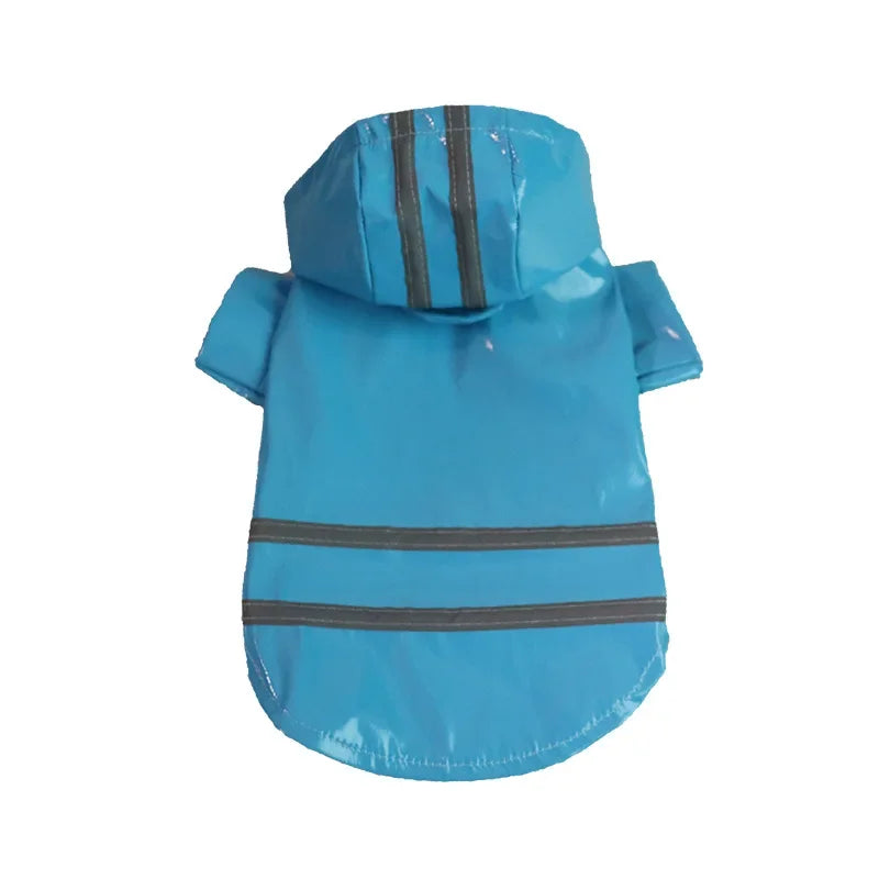 Vêtements pour chiens, vestes imperméables, imperméables à capuche avec bande réfléchissante, vêtements respirants d'extérieur pour chiots
