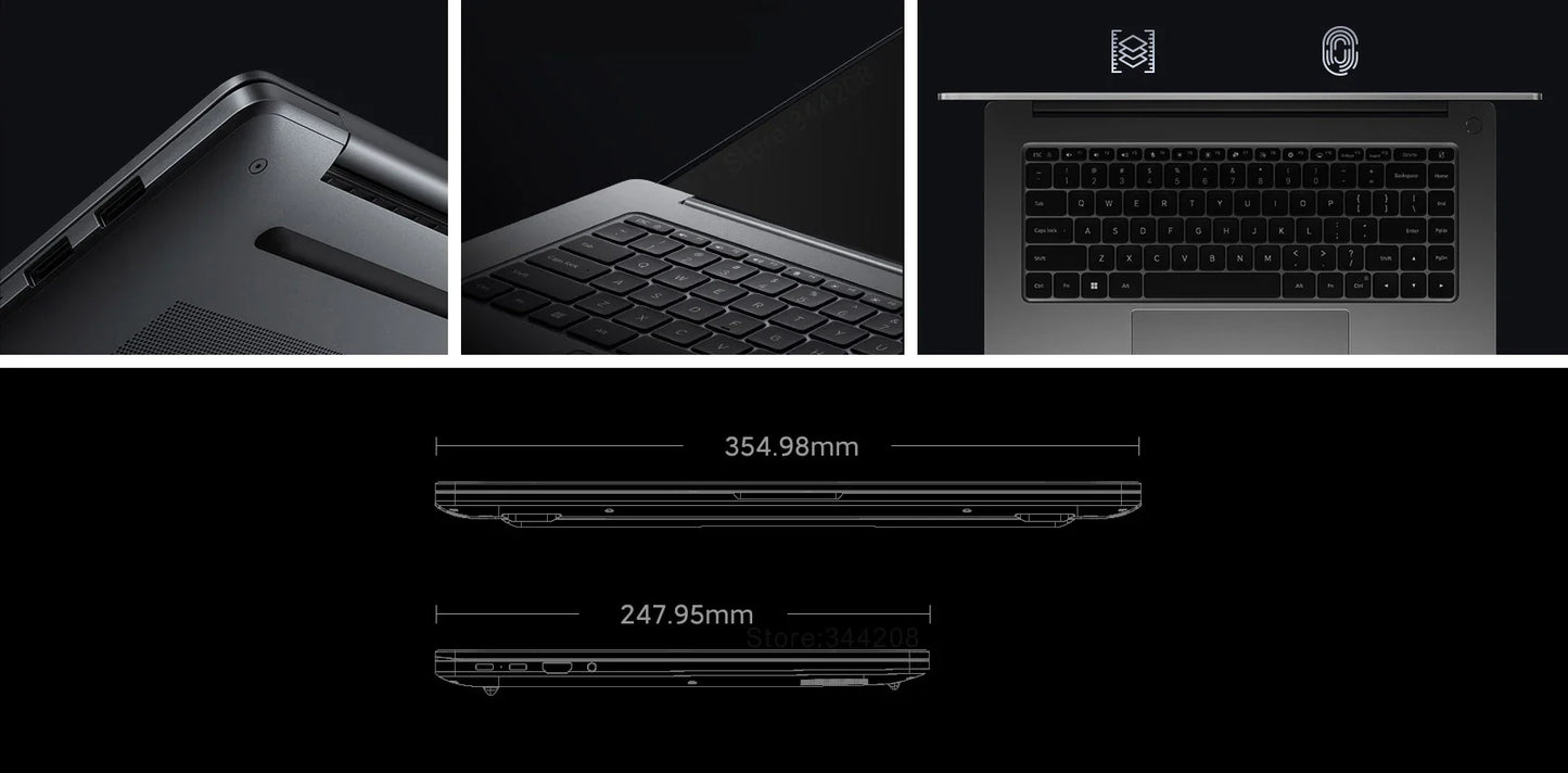 XIAOMI Redmi Book Pro 16 2024 Laptop Intel Ultra5 125H 7 155H RAM 32GB SSD 1TB 16"Inch 3.1K 165Hz Notebook Ultrabook Computer PC
