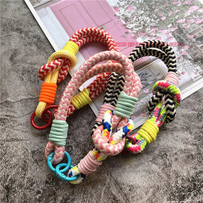 Cell Phone Wrist Strap With Patch Bracelet Telephone Lanyard Small Fresh Smartphone Strap Bag Cellular Pendant Premium Keychain