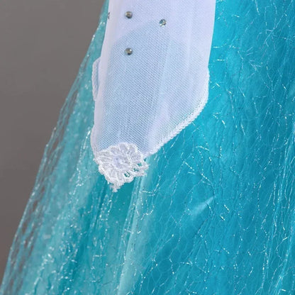 Robe Elsa pour filles de 3 à 10 ans, robe de princesse Elsa pour anniversaire, carnaval, Pâques, Halloween, fête, cosplay, costume pour filles