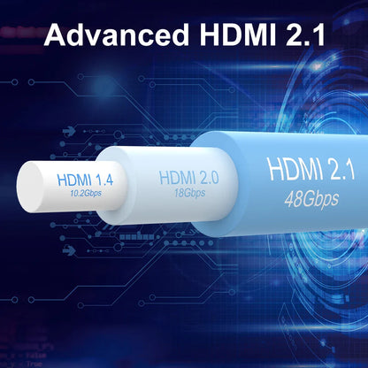 HDMI-compatible 2.1 Cable 8K@60Hz 4K@120Hz HD Splitter ARC Switch Cable for PS PS5 TV Audio Video Cabo Cable
