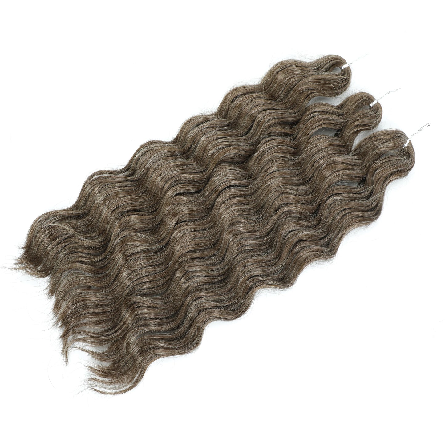 24Inch Crochet Hair Synthetic Braiding Hair Extensions Water Wave Ombre Rainbow color Fake Hair ANNA Deep Wave Curly Hair