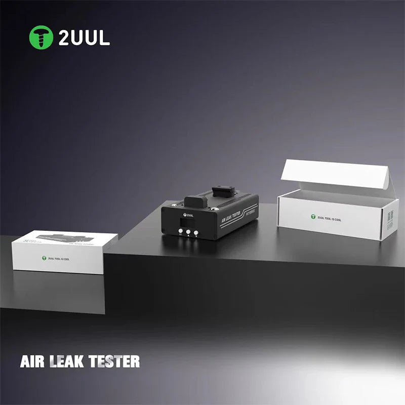 2UUL Air Leak Tester with Silicone Protective Pad  for Mobile Phone Maintenance Air Tightness Waterproof Testing Repair Tool