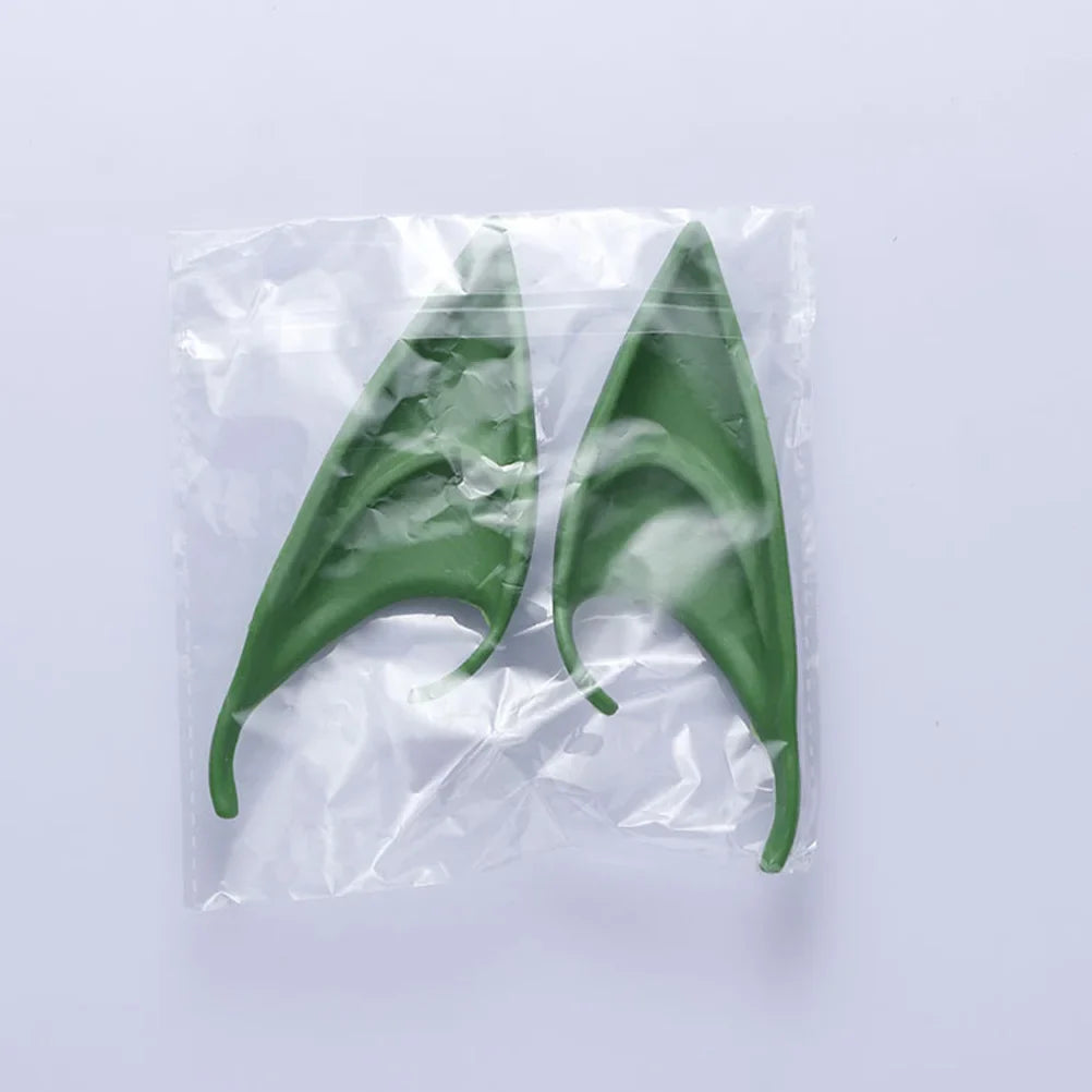 Costume Latex Elf Ears Costumes Masquerade Fairy Halloween Green Emulsion Apparel