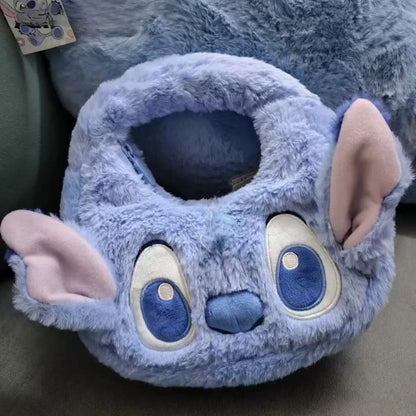 MINISO Lilo & Stitch Kawaii Crossbody Bag Girly Handbag Stitch Strawberry Bear Children Cartoon Soft Sweetheart Shoulder Bag