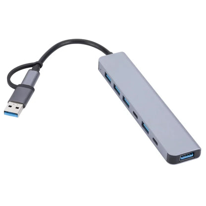 8 in 2 Docking Station USB Type C HUB with 3.5mm Audio Jack Adapter Micro SD Card Reader Laptop Tablet Phone Disk Converter