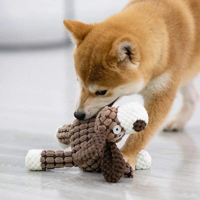 Matkey-Jouets en peluche pour grands chiens, mâcheurs agressifs, jouets à mâcher durables pour chiots grinçants