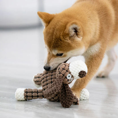Matkey-Jouets en peluche pour grands chiens, mâcheurs agressifs, jouets à mâcher durables pour chiots grinçants