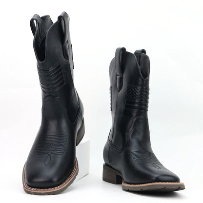 Men's Boots Personalized Design Fashionable Western Cowboy Boots