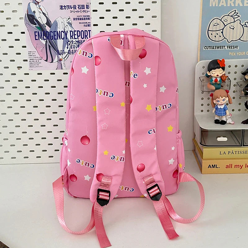 Stitch Print Backpack, Large Capacity SchoolBag, Ideal for Daily & Travel Essentials, Gift Bag, School Backpack, Travel Daypack