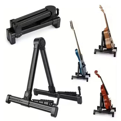 Support de guitare pliable et réglable, affichage d'instruments, ukulélé, Pipa, basse, Folk, classique, électrique, bois, accessoires