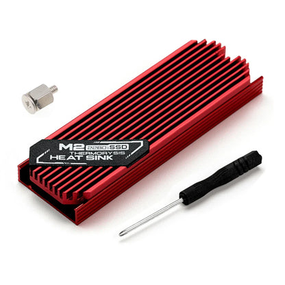 Dissipateur thermique pour SSD NVMe M.2, dissipateur thermique en aluminium pour disque dur M.2 2280 avec pad thermique en silicone pour PC / PS5 SSD PCIE 2280