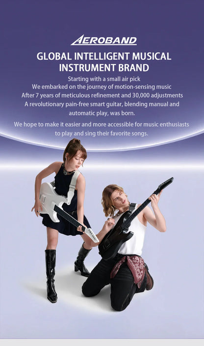AeroBand – guitare électrique détachable, corde en Silicone indolore, tout-en-un, 9 Styles sonores, basse acoustique avec port micro