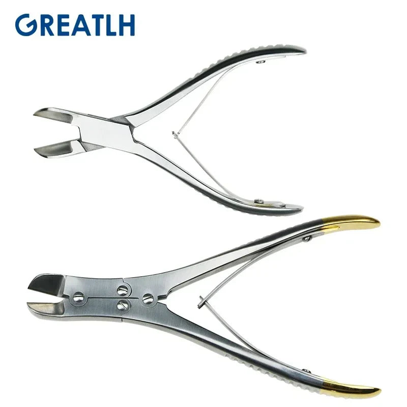 Ciseaux orthopédiques coupe-os, ciseaux à os à articulations simples/doubles, Instruments de chirurgie orthopédique vétérinaire, 1 pièce pour animaux de compagnie
