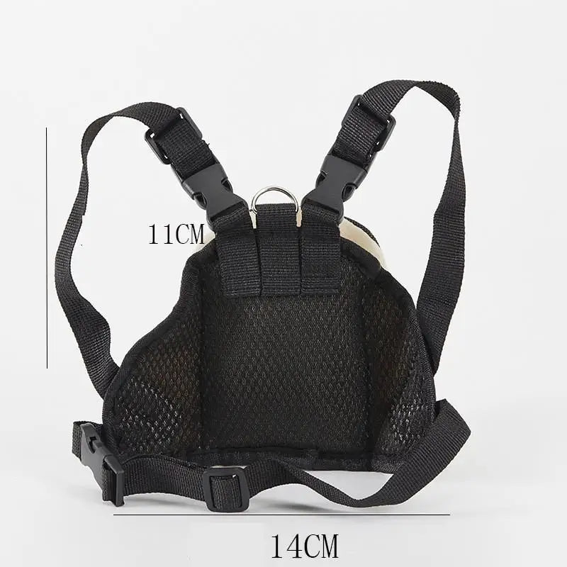Sac à dos durable pour chien de compagnie, sac à dos auto-transporté pour chiot, laisse réglable, harnais portable de dessin animé, sac de collation en plein air pour chien en peluche