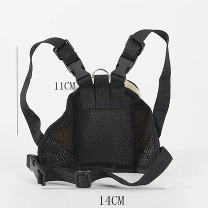 Sac à dos durable pour chien de compagnie, sac à dos auto-transporté pour chiot, laisse réglable, harnais portable de dessin animé, sac de collation en plein air pour chien en peluche