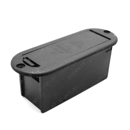 10 pièces pièces de guitare 9V support de boîtier de batterie boîte de couverture pour guitare acoustique basse micro actif noir