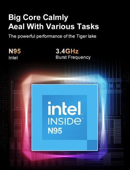 Ninkear N15 Air Laptop 15,6" IPS 1080P IPS Intel N95 3.4Ghz 16GB RAM 512GB SSD General Use Productivity Windows 11 pro Notebook
