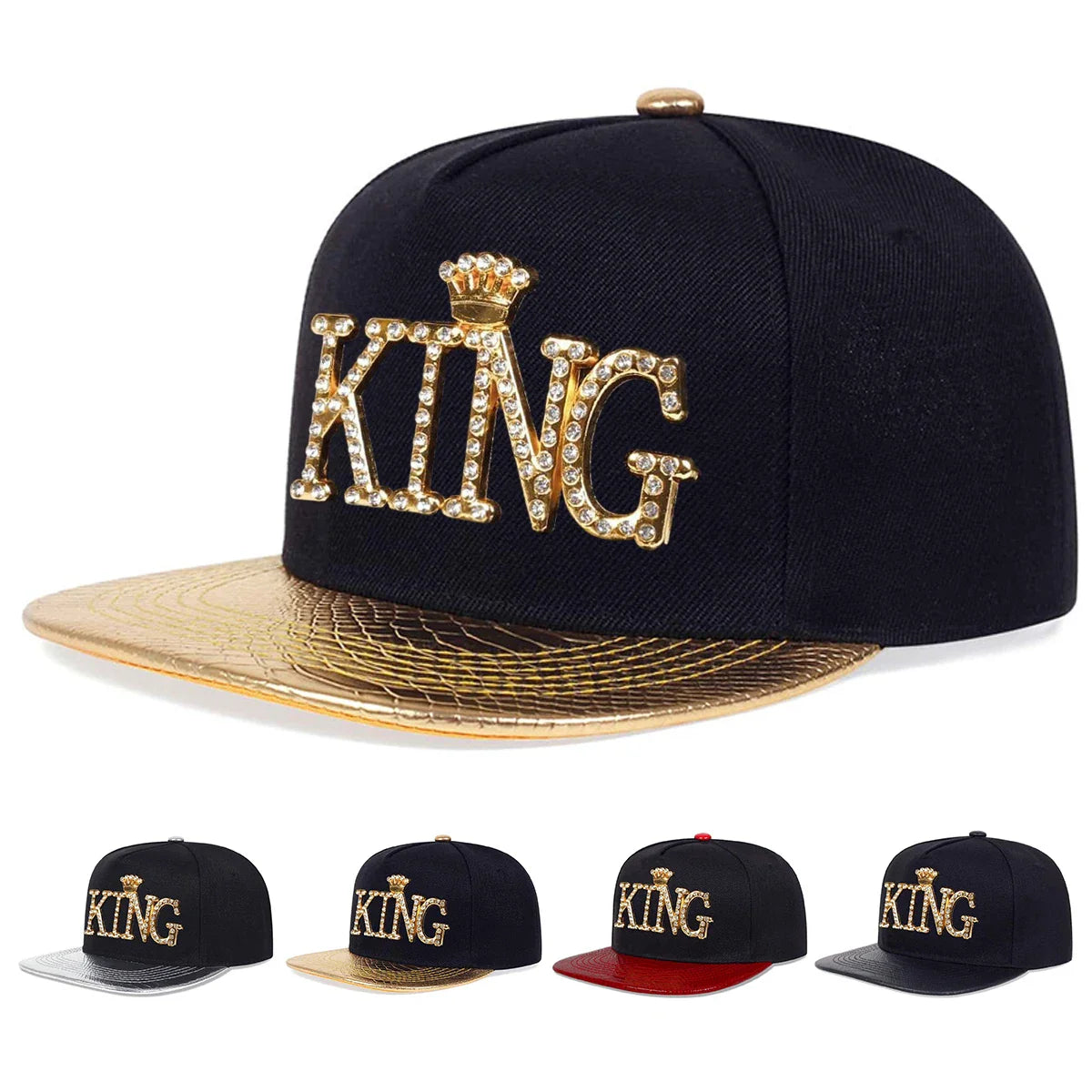 Unisex KING Letter Label Hip-hop Hats Spring Autumn Outdoor Adjustable Casual Baseball Caps Trucker Caps Sunscreen Hat