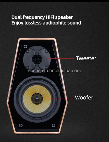 SoundHigh Quality Tube Amplifier 2.0 HIFI Passive Speakers Sound System Home Theater Bookshelf Speakers