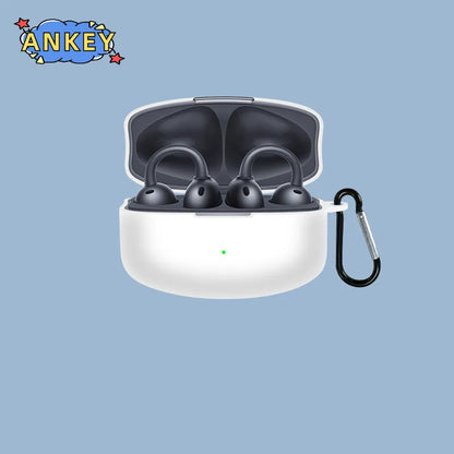 For OPPO Enco Clip Earphone Silicone Case Earbuds Waterproof Shockproof Soft Protective Headphone Cover Headset Skin with Hook