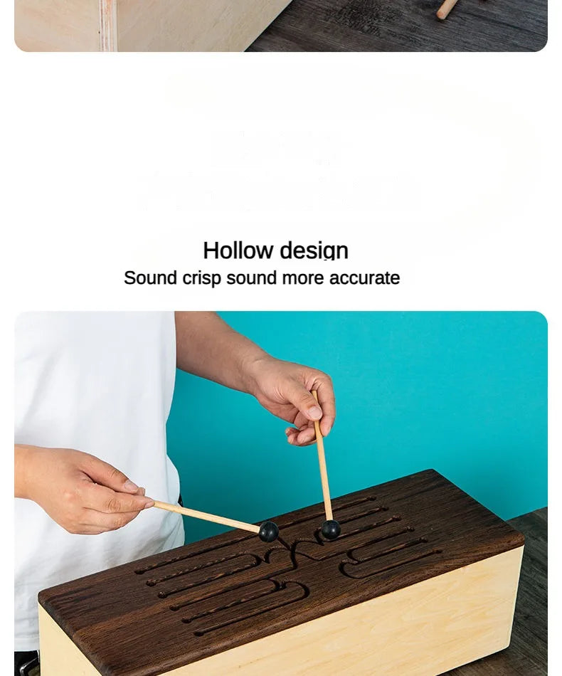 Solid Wood Hollow Drum 10 Timbre Professional Drums Children Beginners Meditation Healing Musical Percussion Instruments