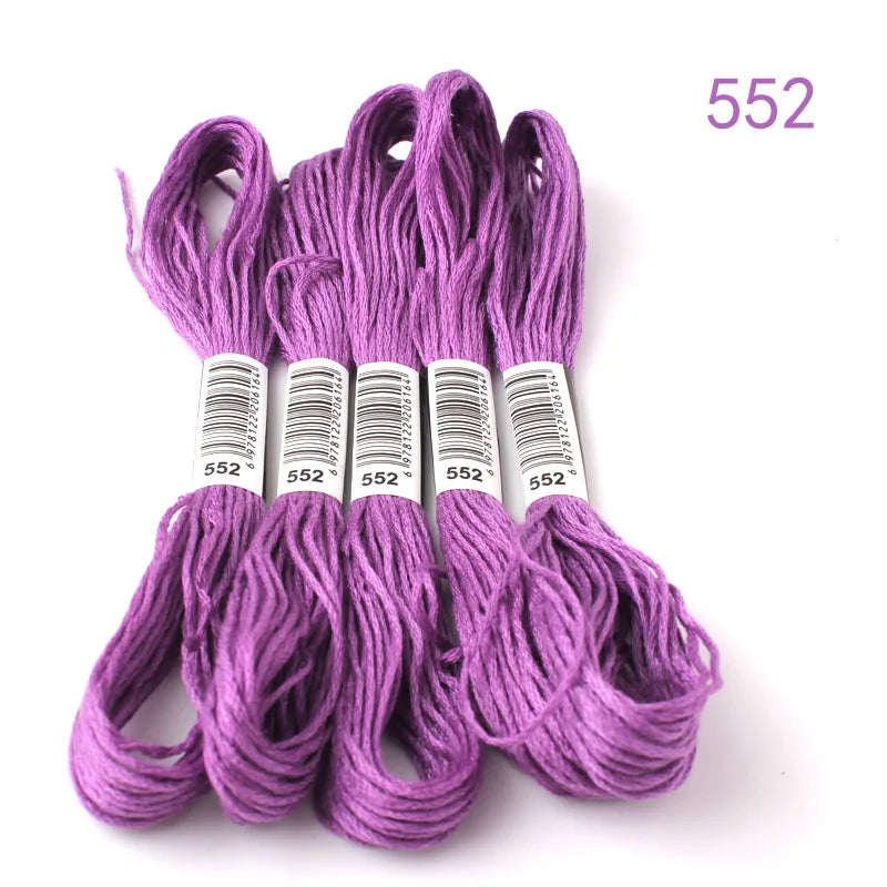 433---581--10 pcs cross-stitch  Embroidery Thread Floss Sewing Skeins Craft DIY Bracelet braided