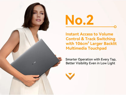 Blackview AceBook 12 Ordinateur portable Win 11 16'' FHD IPS, Notebook Intel I5-1030NG7, 16 Go RAM 512 Go SSD, Bouton d'alimentation 2-en-1 avec empreinte digitale