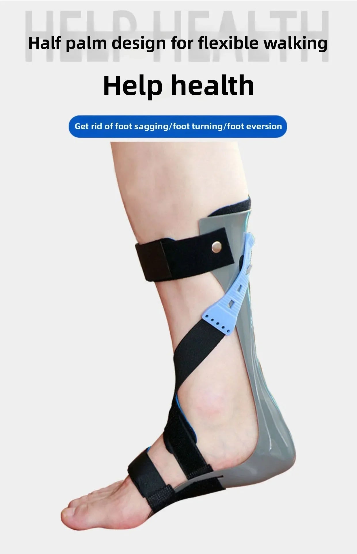 Orthèses de chute de pied orthèse de cheville élasticité réglable orthèses Valgus course hémiplégie chaussures de rééducation Supports de pied
