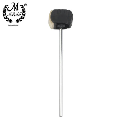 M MBAT – marteau de batteur à pédale de tambour, remplacement pour Kit de batterie, accessoire, arbre en acier inoxydable, tête de batteur à pédale en feutre