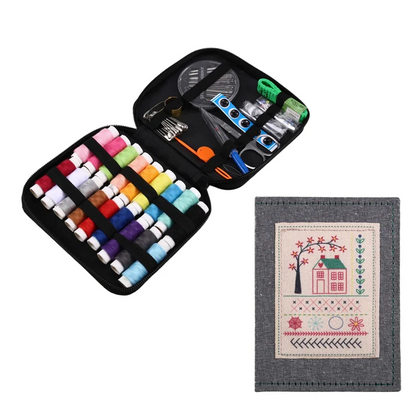 B84B-DIY Stitch Book With Tool Set,Embroidery Felt Book With Needle And Thread Sewing Patterns For Beginners,Embroidery Gift
