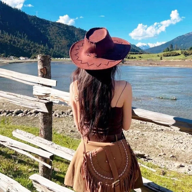 Chapeau de cowboy pour mariée, chapeau de cowgirl, accessoires de cowboy, chapeau de cowboy pour femme, NZM02