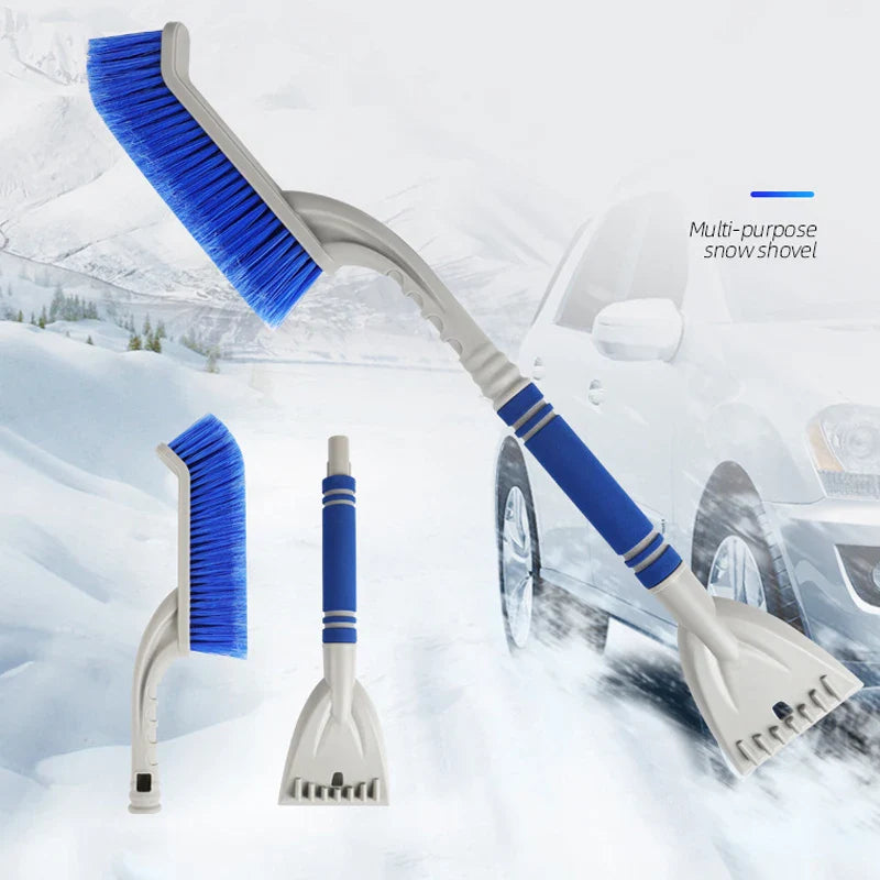 Grattoir à neige pour voiture, pelle de balayage pour l'hiver avec poignée, brosse de nettoyage automobile, dissolvant de grattoir à glace, accessoires de pare-brise automobile