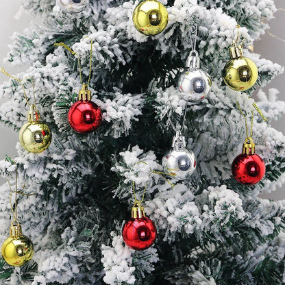 Boule de Noël Galvanisée de 3cm, 12 Pièces/Paquet, Décorations d'Arbre de Noël, Maison, ixde Vacances, Jouets Cadeaux de Nouvel An