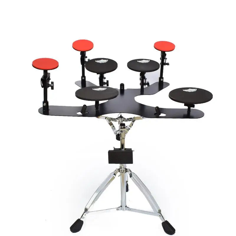 5 Drums 3 Cymbals Beginners Dumb Drum Percussion Plate Practice Tai Rack Drum Mute Mat Set Standard Rhythm Practice
