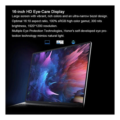 HONOR Laptop MagicBook X16 Pro 2024 BRN-H56 16"Inch FHD Intel Core i5-13500H AMD Ryzen R5 7640HS Computer PC Notebook Ultrabook