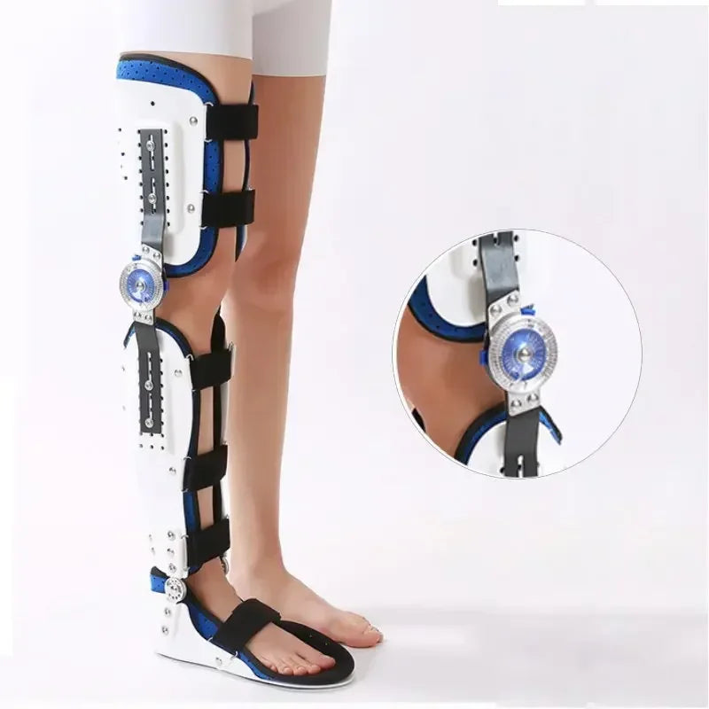 Orthèse de pied réglable pour le rinçage du genou, orthèse des membres inférieurs, protecteur de fracture, soutien des articulations des jambes, soins génitaux ligamentaires