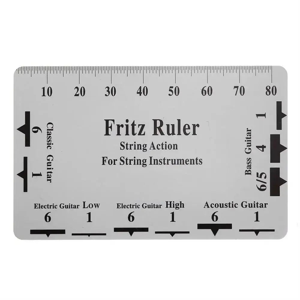 Guitar Strings String Pitch Ruler Luthier Tools Measurement Guitar Ruler Rulers Card Instruments Action Gauge Ruler Ukulele Bass