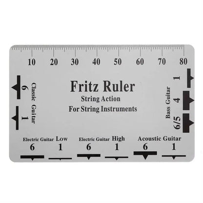 Guitar Strings String Pitch Ruler Luthier Tools Measurement Guitar Ruler Rulers Card Instruments Action Gauge Ruler Ukulele Bass