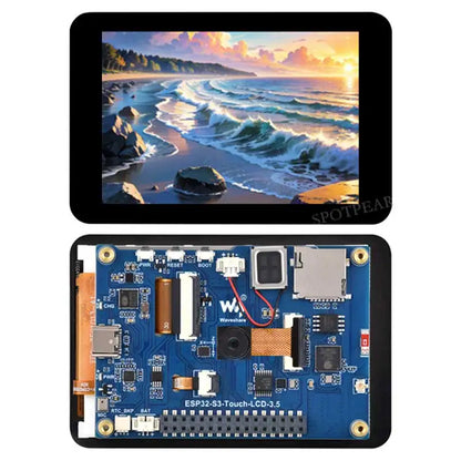 ESP32-S3 Development Board 3.5inch LCD Touch Screen Display  N16R8  AI Voice Chat Robot BOX 6-Axis /Camera /SD