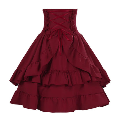 Victorian Costume with Renaissance Elements Dress Stylish Arrival European Multiple Layers Costume for Women Female Garment