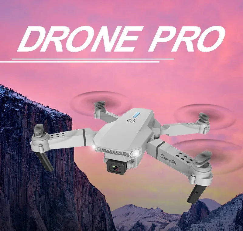 Drone FPV WiFi E88 Pro 2025 – Caméra simple/double 4K/1080P, HD grand angle, maintien d'altitude, jouet d'hélicoptère RC quadrirotor pliable
