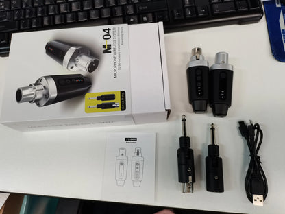 XLR Wireless Microphone System, Transmitter & Receiver, Electric JEBass, Audio Shopping Mall, 30-50m, 98-164ft Long