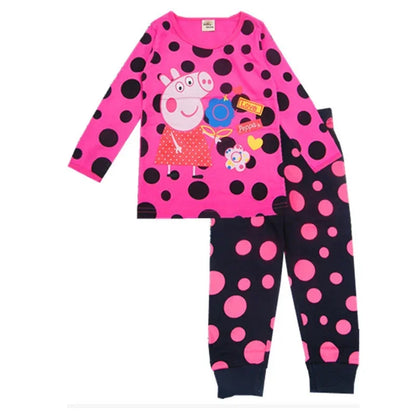 Ensemble de Pyjamas Peppa Pig Dessin Animé Garçons et Filles Vêtements de Maison George Poupée Articulée Pyjama Enfant Cosplay Dessin Animé Kawaii