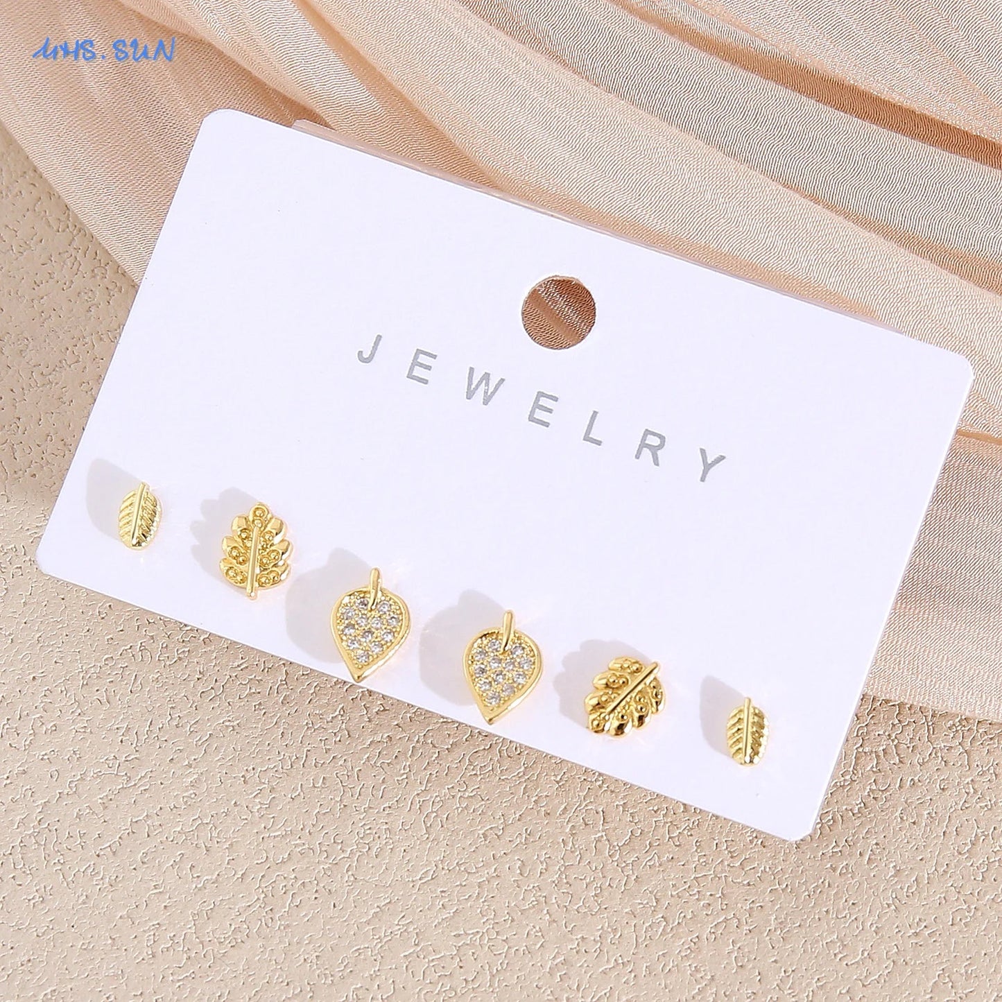 MHS.SUN-Ensemble de Boucles d'Oreilles Creuses en Forme de Cœur, pour Femme et Fille, 3 Paires