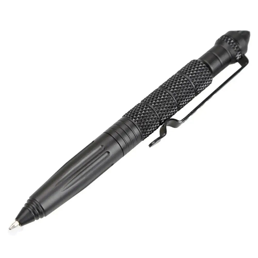 Stylo Tactique Militaire Multifonction Alliage d'Aluminium Outil de Survie Extérieur Camping Sécurité Outils de Survie Urgence Brise-verre Stylo