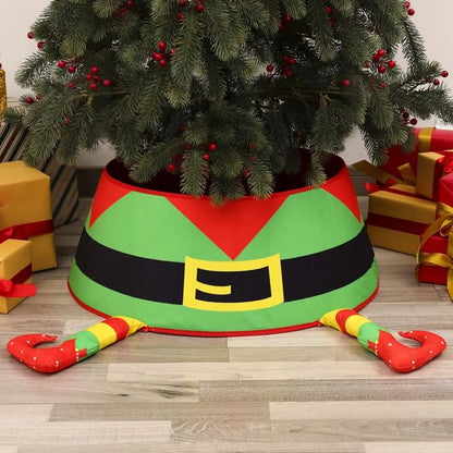 Jupe d'arbre de Noël pour la décoration de fête, couverture extérieure, bonhomme de neige, père Noël, wapiti, couverture de sol, fournitures pour la maison, bonne année, joyeux Noël