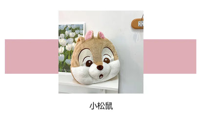 Plush Cartoon Chipmunk Squirrel  Large Capacity Shoulder Bag Sweet Versatile Cute Women's Bag Stitch Mobile Cosmetics Storage